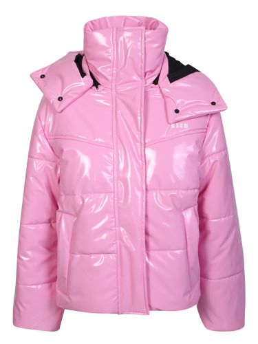 MSGM Glossy Finish Padded Jacket - MSGM - Modalova