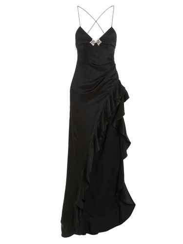 Alessandra Rich Crystal Silk Dress - Alessandra Rich - Modalova