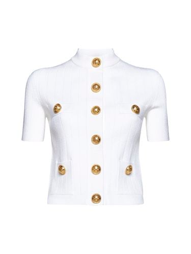 Balmain Logo Buttons Cardigan - Balmain - Modalova