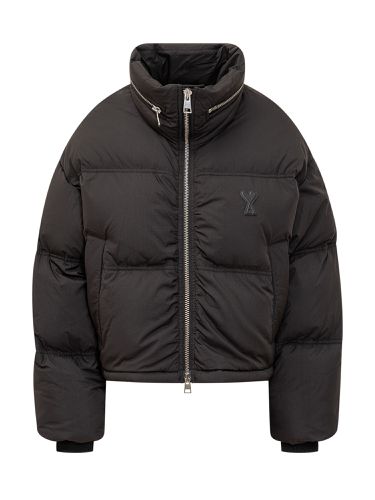 Down Jacket With Ami Logo - Ami Alexandre Mattiussi - Modalova