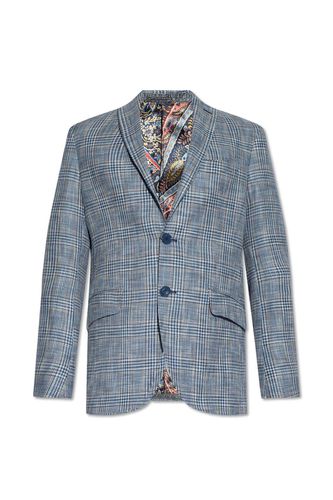 Etro Checked Single-breasted Blazer - Etro - Modalova