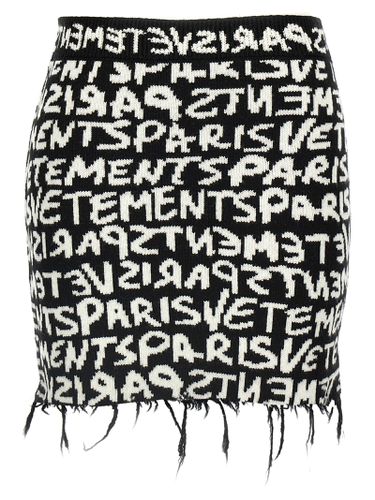 Vetements Paris Monogram Mini Skirt - VETEMENTS - Modalova