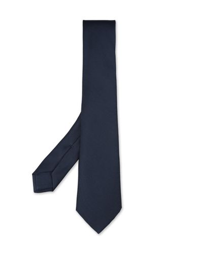 Kiton Navy Blue Silk Tie - Kiton - Modalova