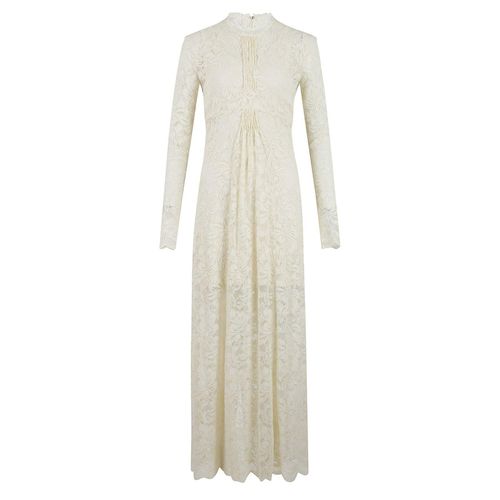 Long Sleeved Lace Maxi Dress - Paco Rabanne - Modalova