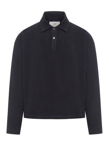 De Coeur Cropped Polo Shirt - Ami Alexandre Mattiussi - Modalova