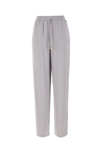 Grey Acetate Blend Pants - Elisabetta Franchi - Modalova