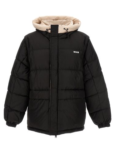 MSGM Logo Down Jacket - MSGM - Modalova