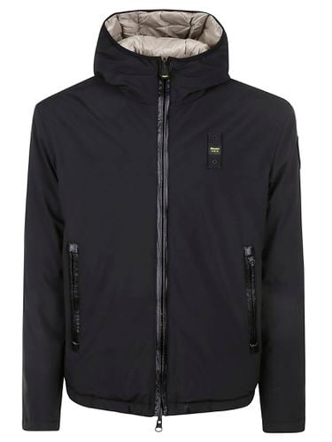 Pocket Zip Reversible Padded Jacket - Blauer - Modalova