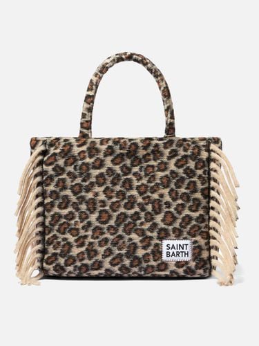 Vanity Blanket Shoulder Bag With Animalier Print And Fringes - MC2 Saint Barth - Modalova