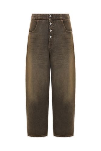 Button Detailed Cropped Jeans - MM6 Maison Margiela - Modalova