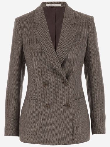 Double-breasted Wool Jacket - Tagliatore 0205 - Modalova