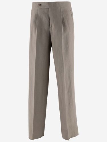 Cappuccino Linen Pant - Giorgio Armani - Modalova