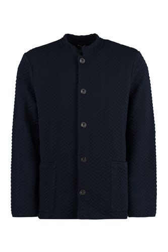 Jacquard Knit Cardigan - Giorgio Armani - Modalova