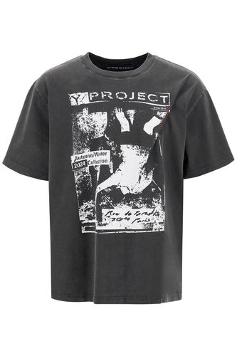 T-shirt With Printed Pinch - Y/Project - Modalova