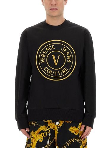 V-emblem Sweatshirt - Versace Jeans Couture - Modalova