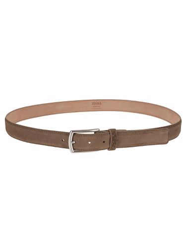 Zegna Rectangle Classic Buckle Belt - Zegna - Modalova