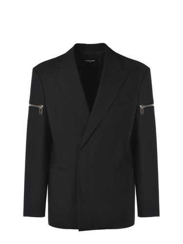 Double-breasted Blazer icon Made Of Fresh Wool - Dsquared2 - Modalova