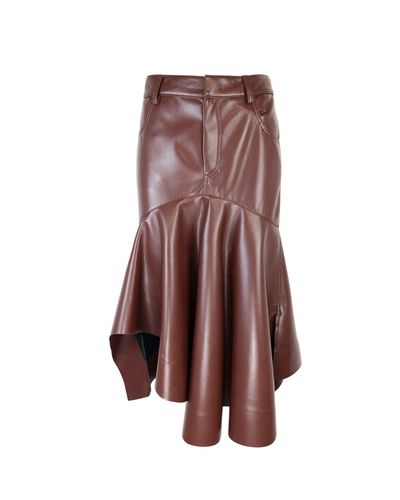 Ruffle Detailed Midi Skirt - Philosophy di Lorenzo Serafini - Modalova