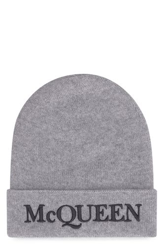 Knitted Beanie Hat - Alexander McQueen - Modalova