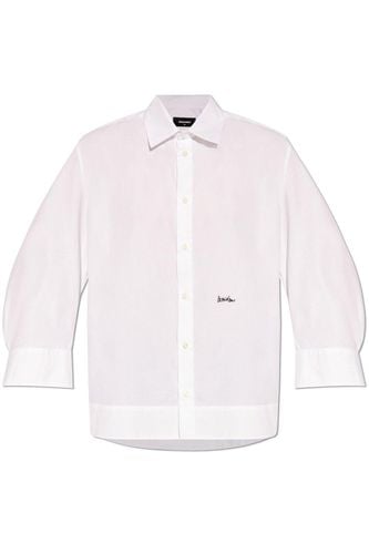 Logo Embroidered Long-sleeved Shirt - Dsquared2 - Modalova