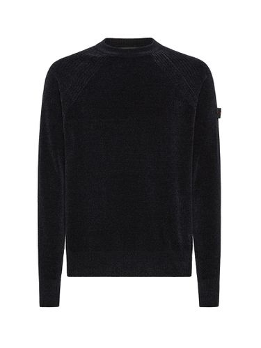 Crewneck Sweater With Side Logo - Peuterey - Modalova