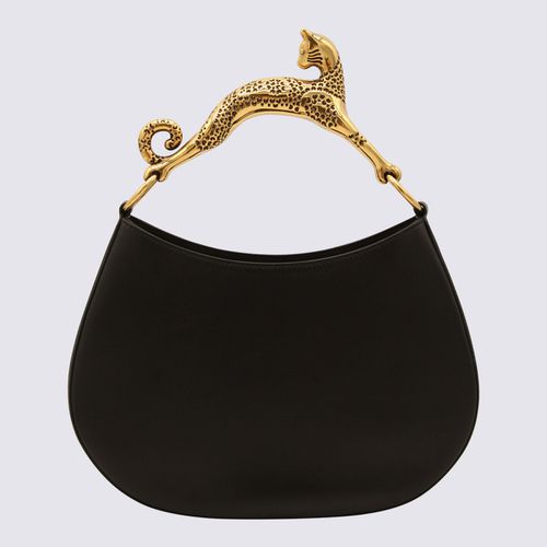 Lanvin Black Leather Hobo Cat Bag - Lanvin - Modalova