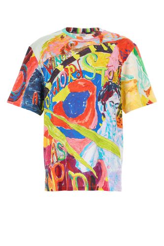 Printed Cotton Oversize T-shirt - Loewe - Modalova