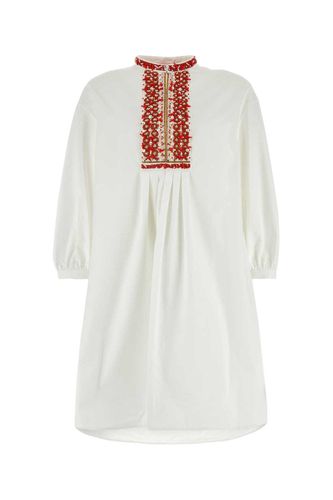 Bead Embellished Crewneck Mini Dress - Valentino - Modalova