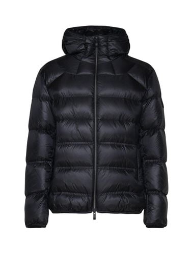 Logo Patch Hooded Padded Jacket - Moncler - Modalova