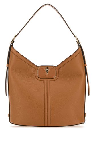 Camel Leather Vlogo Handbag - Valentino Garavani - Modalova