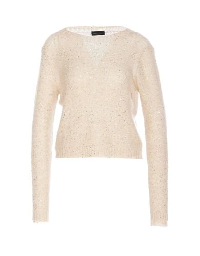 Sequin Embellished Long-sleeved Sweater - Roberto Collina - Modalova