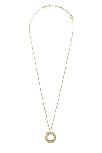 Asymmetric Gancini Pendant Necklace - Ferragamo - Modalova