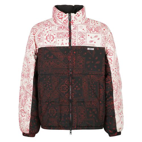 Bandana-printed Panelled Jacket - MSGM - Modalova