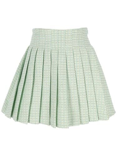 High Waist Pleated Mini Skirt - self-portrait - Modalova