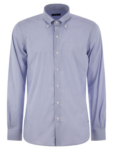 Fay Stretch Cotton Shirt - Fay - Modalova