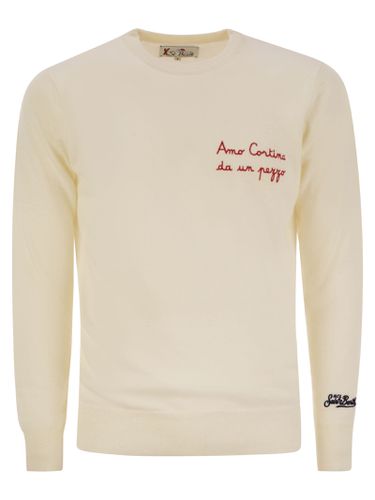 Amo Cortina Da Un Pezzo Sweater In Wool And Cashmere Blend - MC2 Saint Barth - Modalova