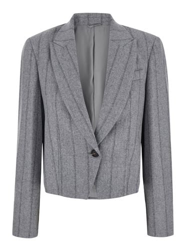 Brunello Cucinelli Grey Wool Blazer - Brunello Cucinelli - Modalova