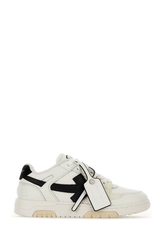 Two-tone Leather And Polyester Out Off Office Sneakers - Off-White - Modalova