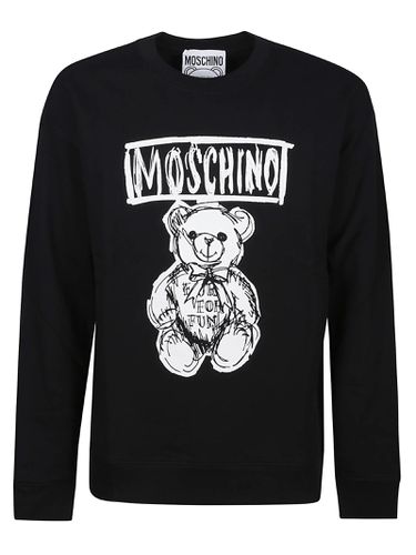 Teddy Bear Print Sweatshirt - Moschino - Modalova