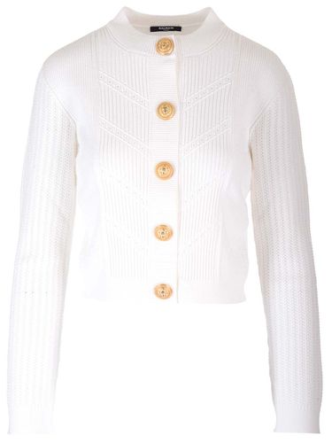 Balmain Short Knitted Cardigan - Balmain - Modalova