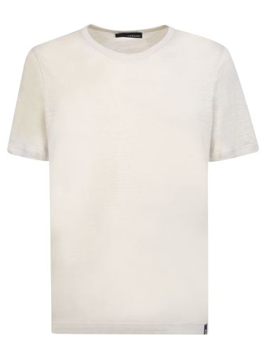 Lardini Linen Cream T-shirt - Lardini - Modalova