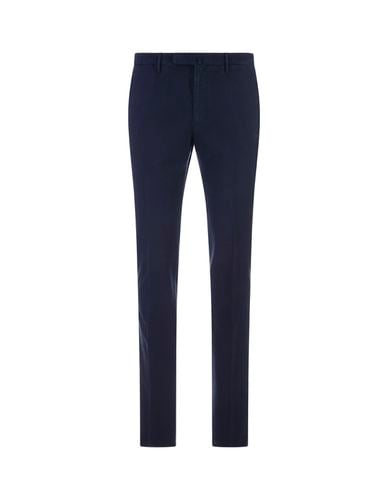 Slim Fit Trousers In Certified Doeskin - Incotex Red - Modalova