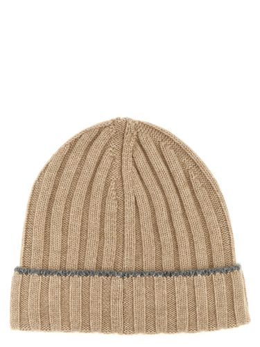 Contrast Line Beanie - Brunello Cucinelli - Modalova