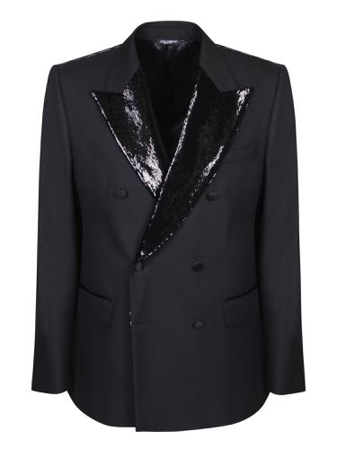 Sequin Detailed Double-breasted Blazer - Dolce & Gabbana - Modalova