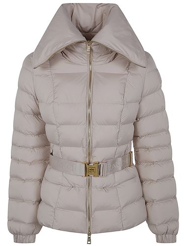 Short Down Jacket With Belt - Elisabetta Franchi - Modalova