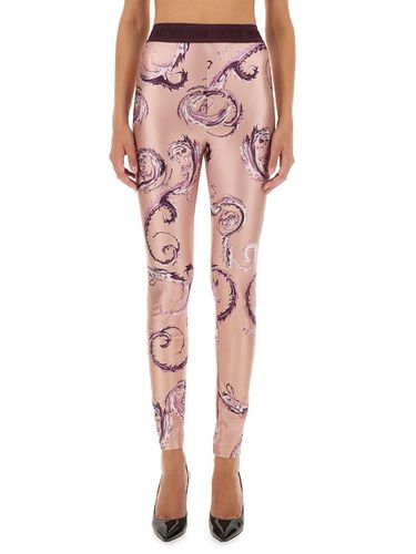 Leggings With Print - Versace Jeans Couture - Modalova