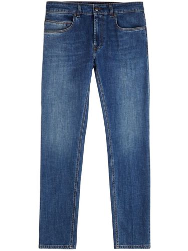 Jeans Slim In Cotone Elasticizzato Blu - Fay - Modalova