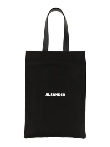 Black Canvas Shopping Bag - Jil Sander - Modalova