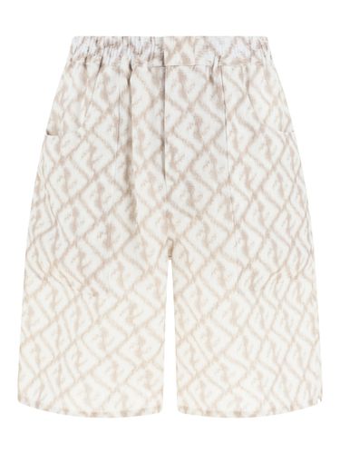 Fendi Linen Shorts - Fendi - Modalova