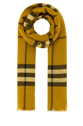 Burberry Embroidered Wool Foulard - Burberry - Modalova